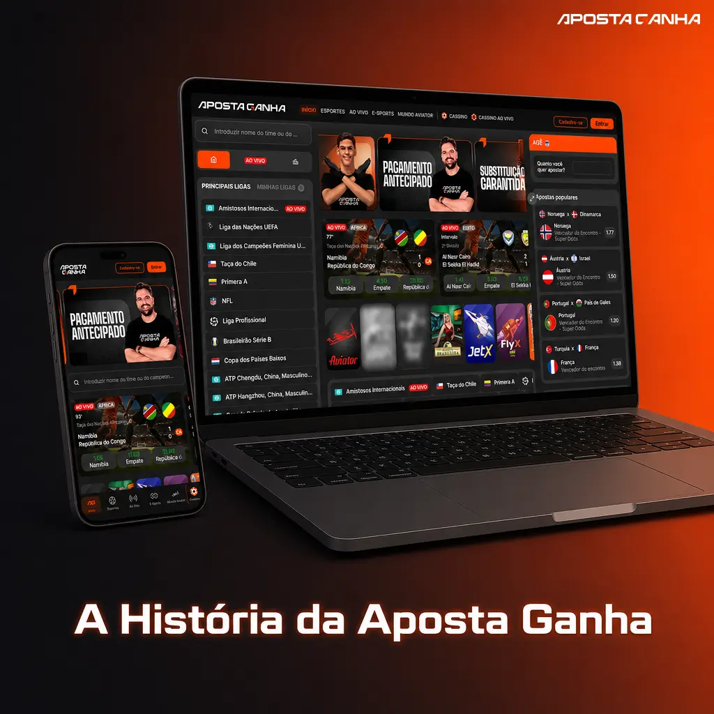 Logo da Aposta Ganha, casa de apostas esportivas e cassino online fundada em 2021 em Curaçao, focada no público brasileiro.