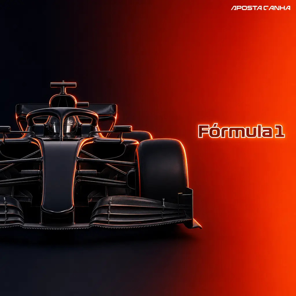 Carro de Fórmula 1 em pista de corrida, ilustrando apostas em Grande Prêmio na Aposta Ganha