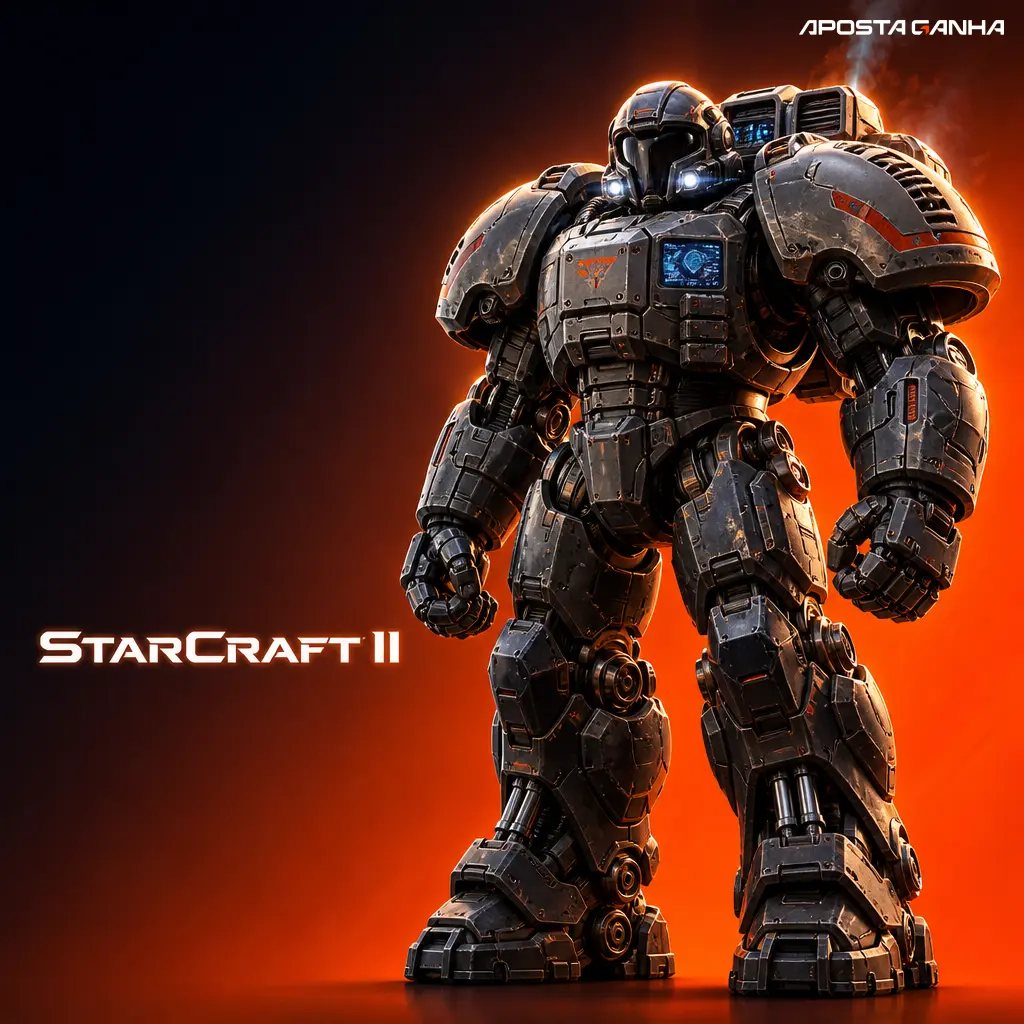Duelo de StarCraft II com jogadores em confronto tático, destaque para apostas em e-sports de estratégia e campeonatos como GSL e IEM.