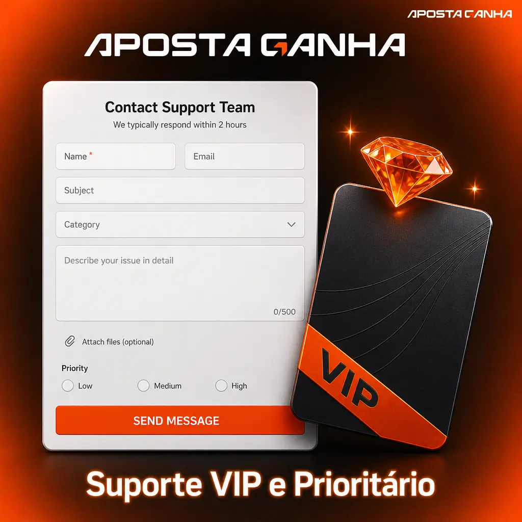 Atendimento VIP Aposta Ganha com suporte prioritário, gerente de conta dedicado e resposta rápida para jogadores de alto nível.