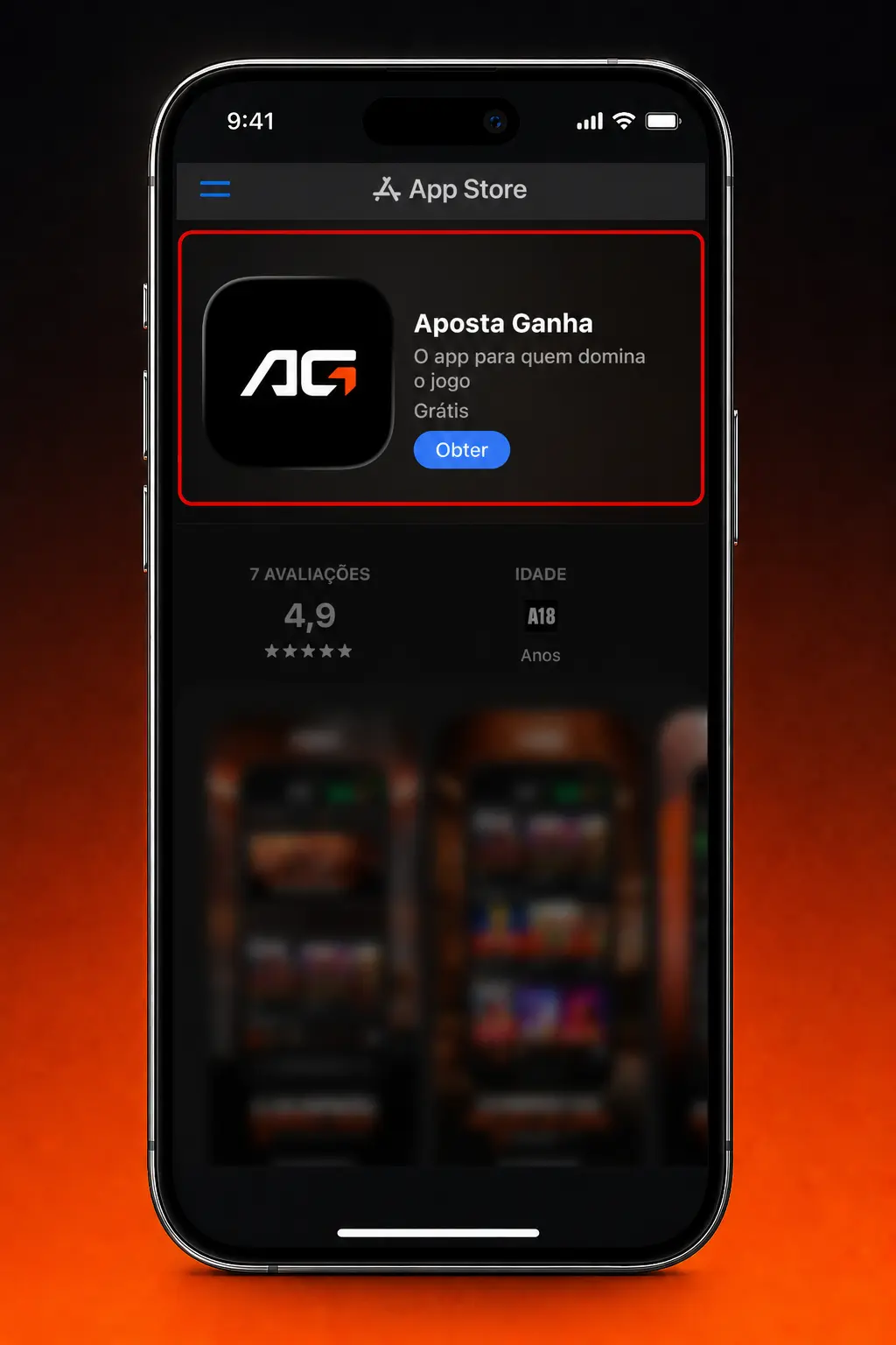 Passo a passo para baixar o app Aposta Ganha via PWA no iOS usando o navegador Safari em 5 etapas simples.