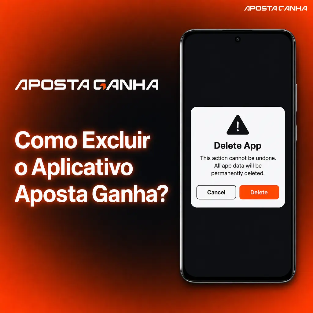 Passo a passo para desinstalar o aplicativo Aposta Ganha em celulares Android e iPhone, mantendo dados salvos.